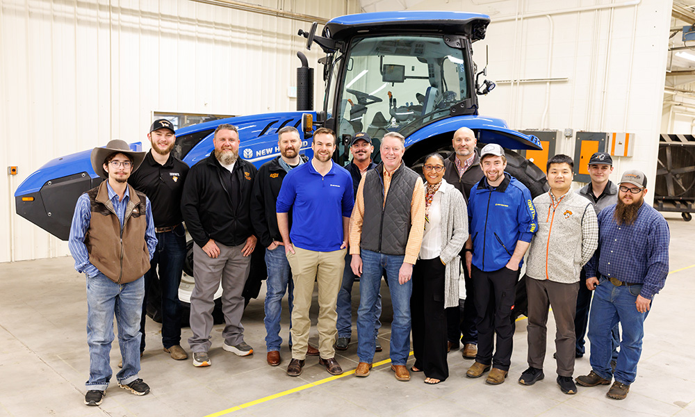 New Holland Agriculture and CNH Industrial donated a tractor to the BAE Department.