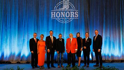 OSU Ag Honors recipients on stage.