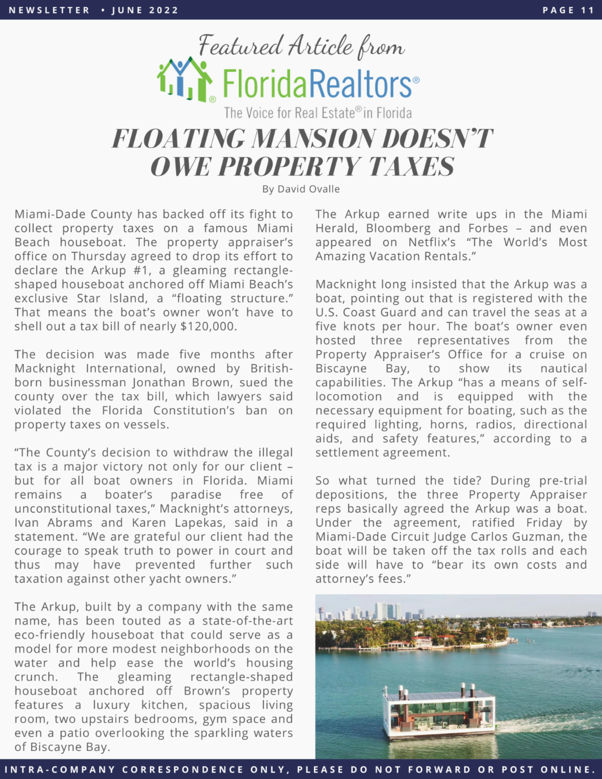 Donohue Real Estate June 2022 Newsletter