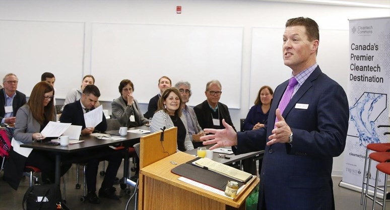 Martin Yuill speaks at conference