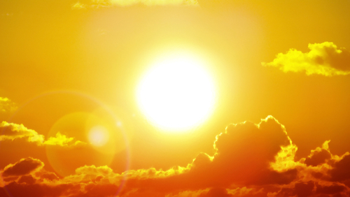 Heatwave hot sun. Climate Change. Global Warming.