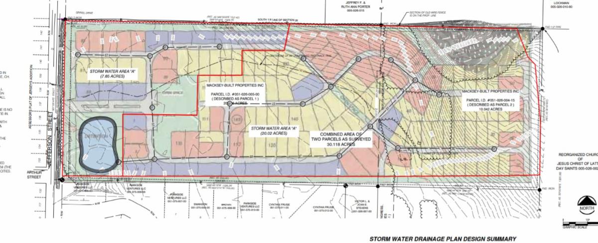 Site plan for manufactured home community in Boyne City