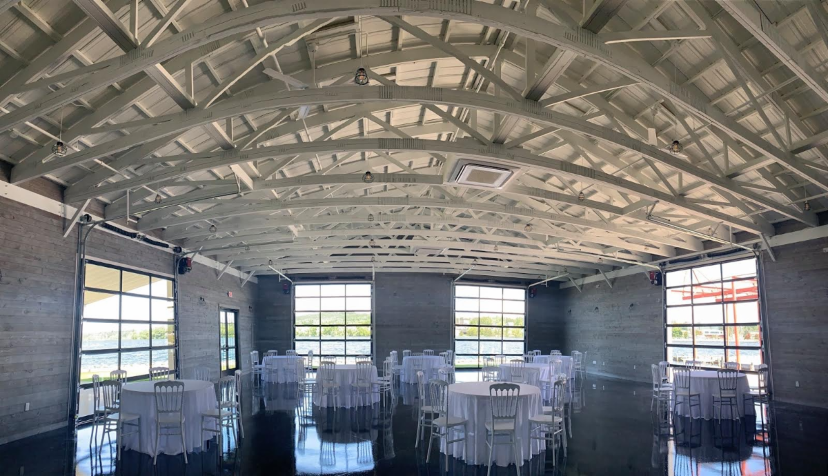 Boathouse on Lake Charlevoix open