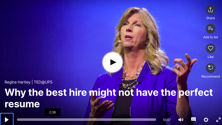 Regina Hartley TED Talk
