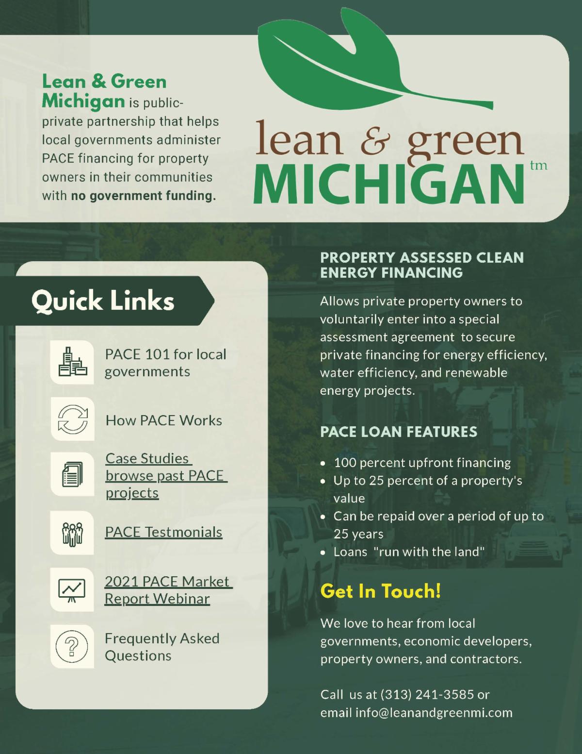 lean and green MI PACE