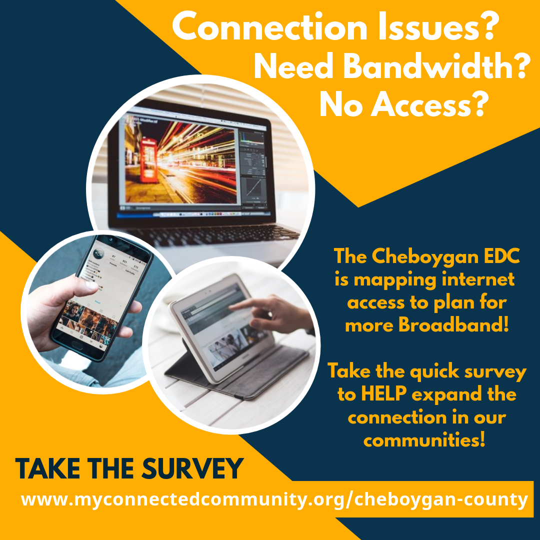 Survey for Cheboygan EDC broadband