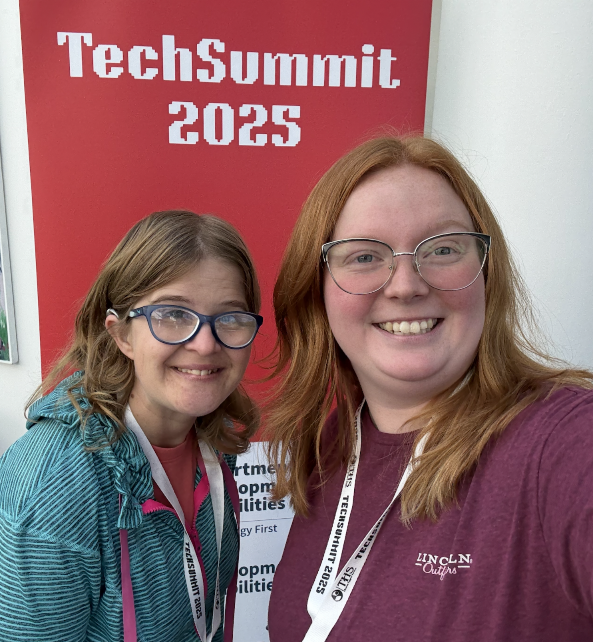 Jocelyn and Kaitlynn at Tech Summit 2025
