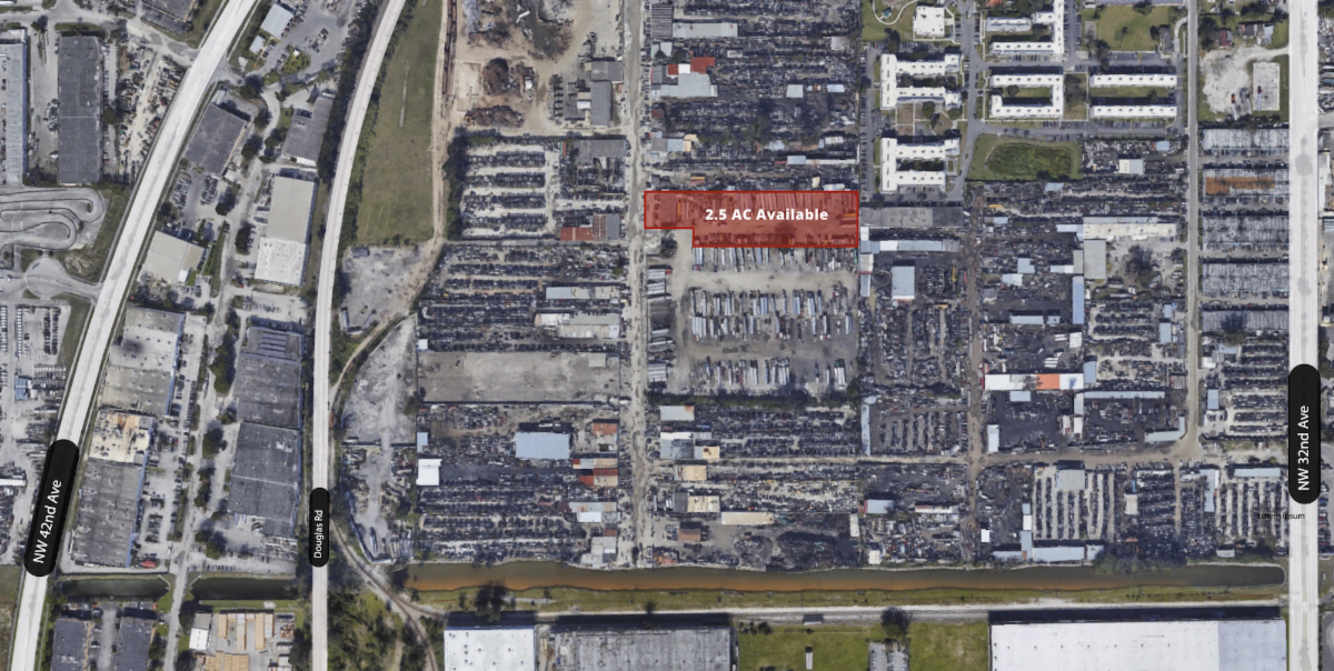 2.5 Acres in Opa Locka Available For Lease