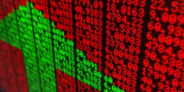 Stock numbers showing arrow pointing up