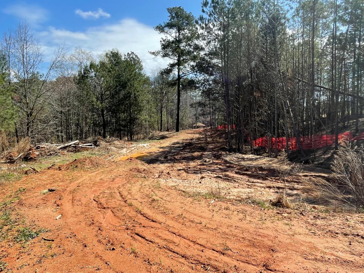 Picture of construction of the new River's Edge Walking Trails Phases 3 and 4 