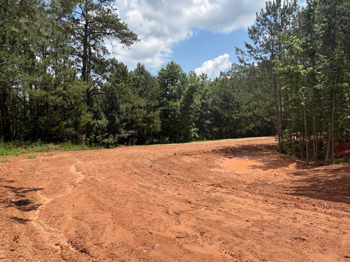 Construction of The River's Edge Walking Trail.