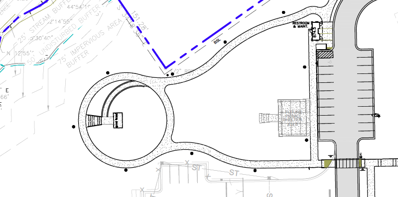 Drawing of the new District 3 Pocket Park