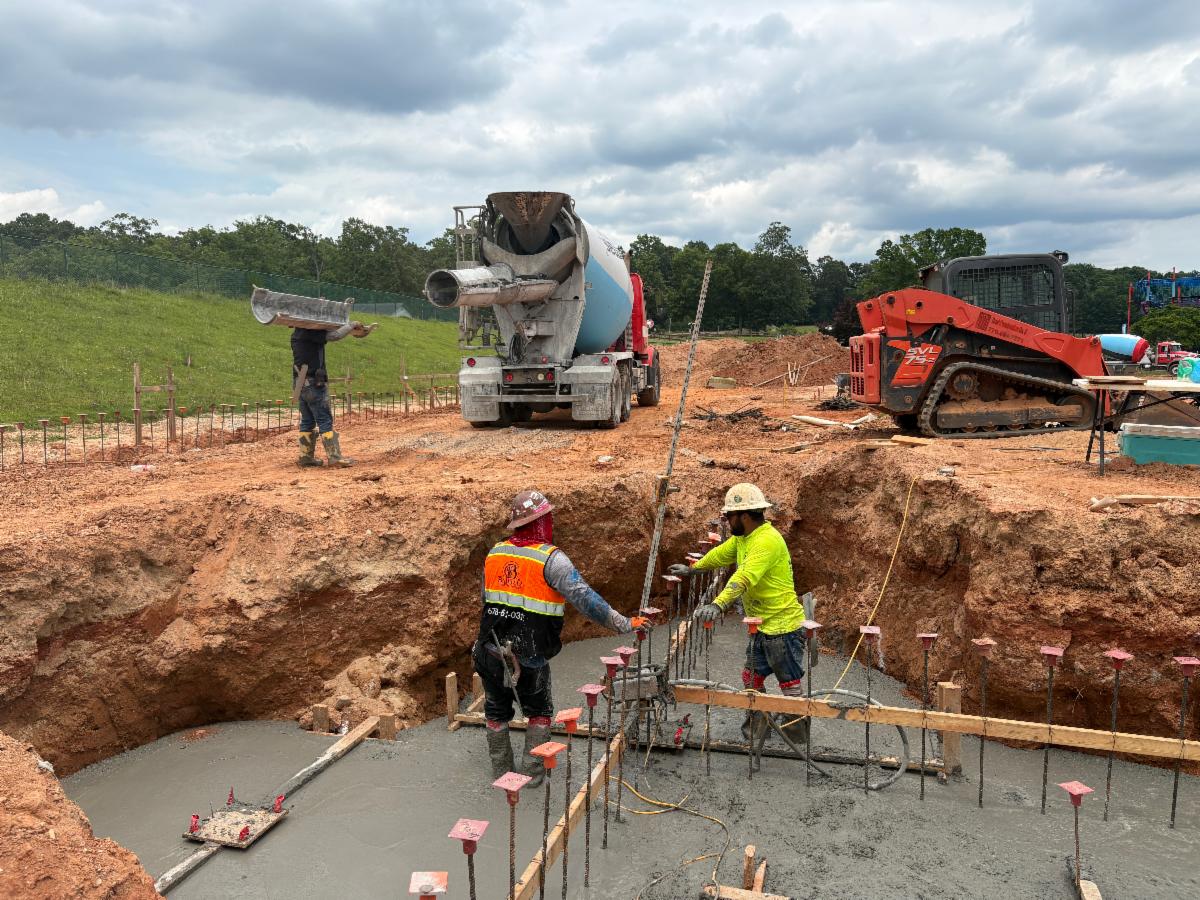 Construction continues at the Clayton County Lakeview Events Center.