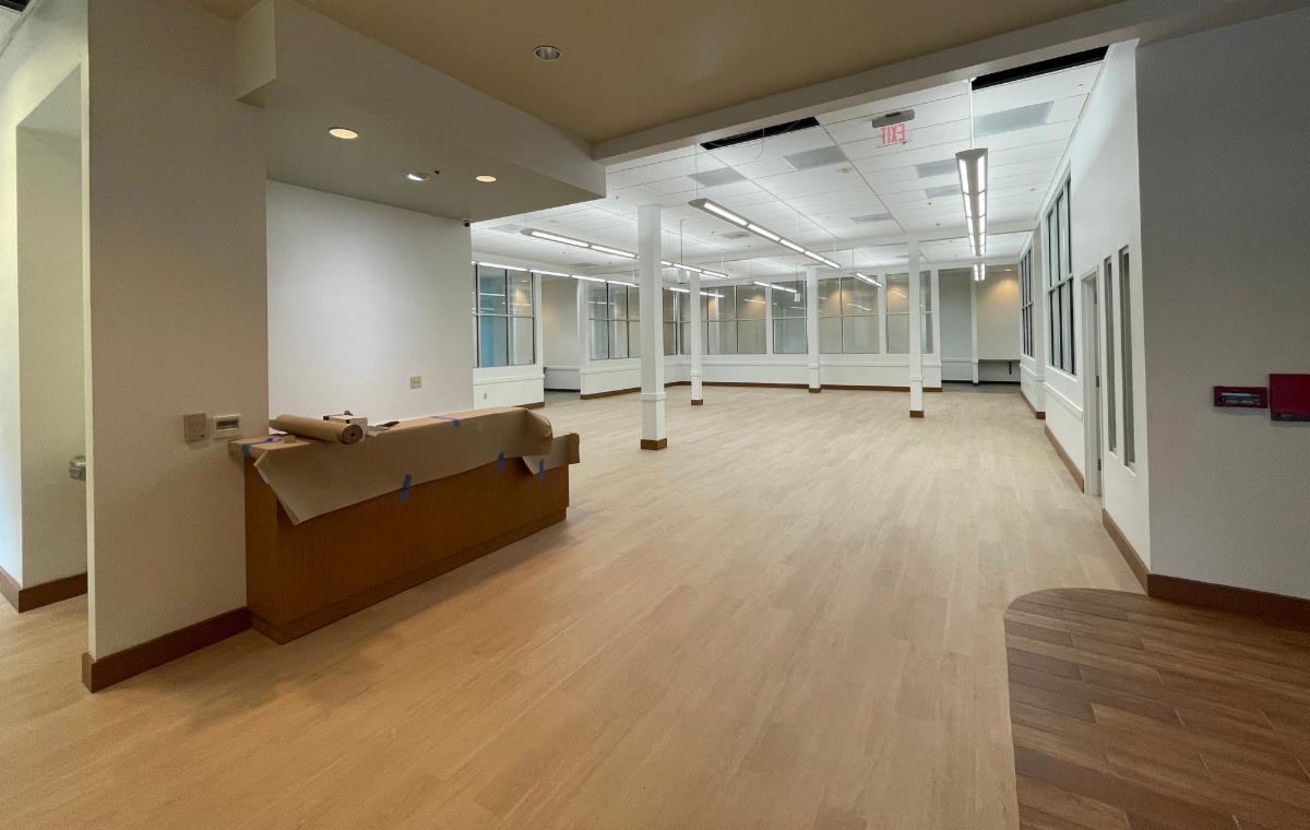 Interior renovation of the Small Business Incubator.