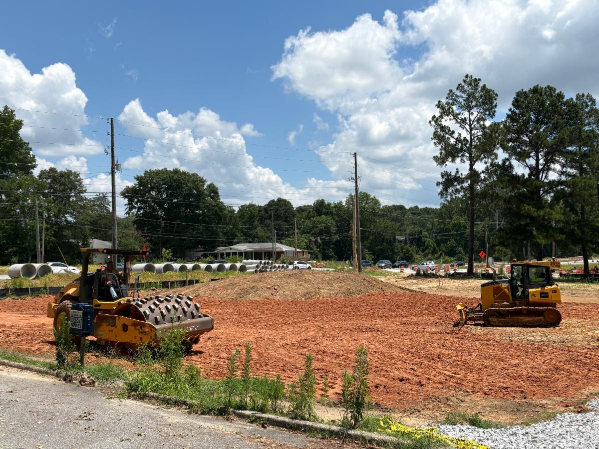 District 4 Pocket Park construction