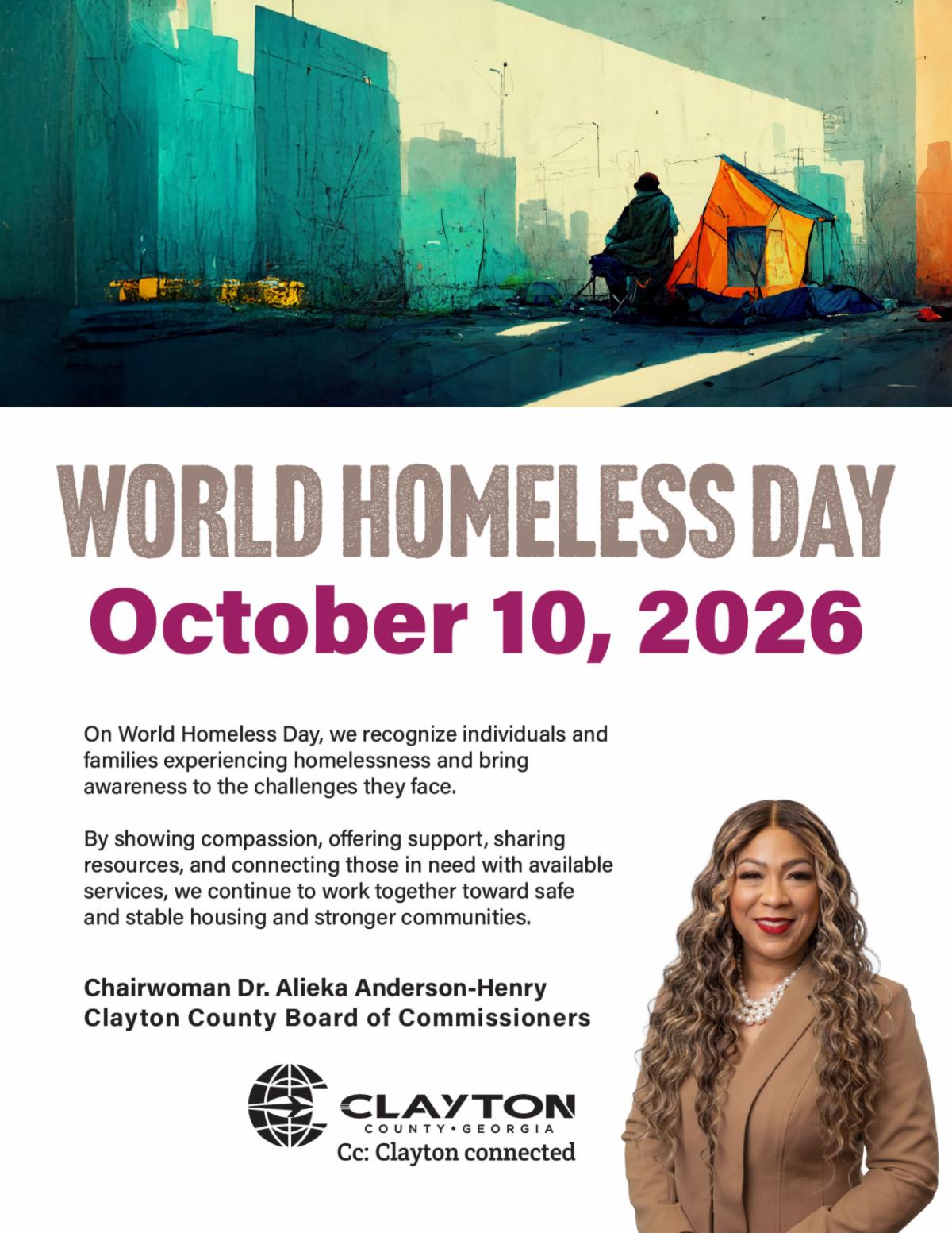 On World Homeless Day, we recognize individuals and families experiencing homelessness and bring awareness to the challenges they face.