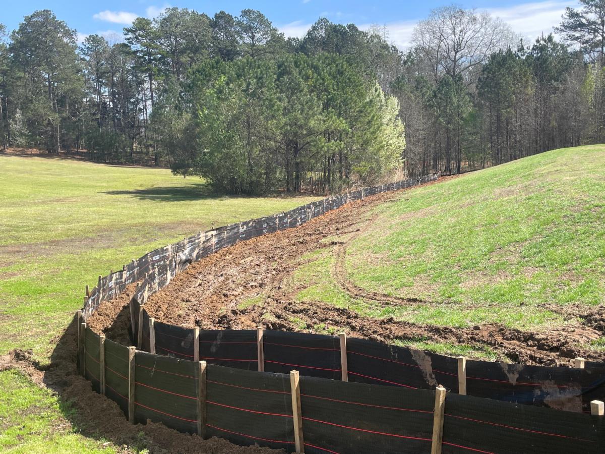 Picture of construction of the new River's Edge Walking Trails Phases 3 and 4 