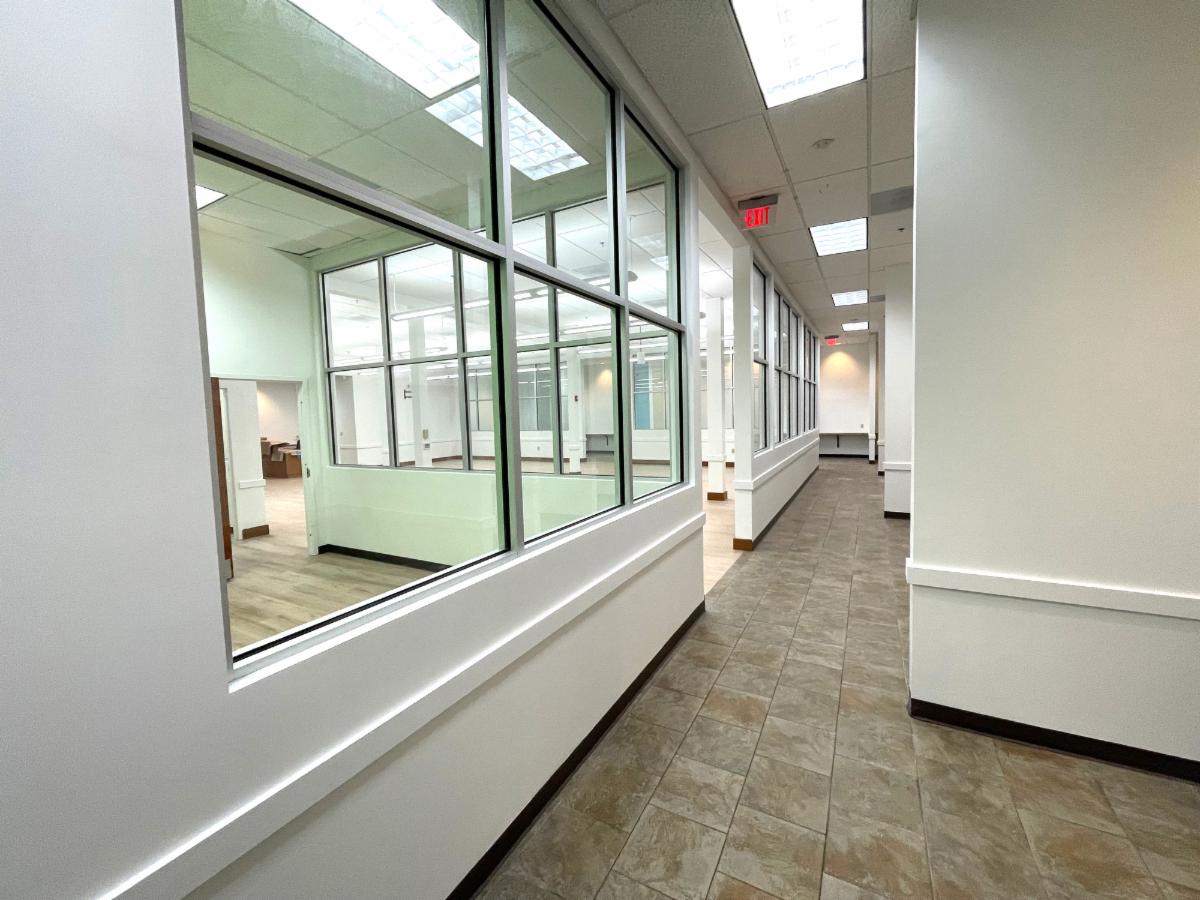 Interior renovation of the Small Business Incubator.