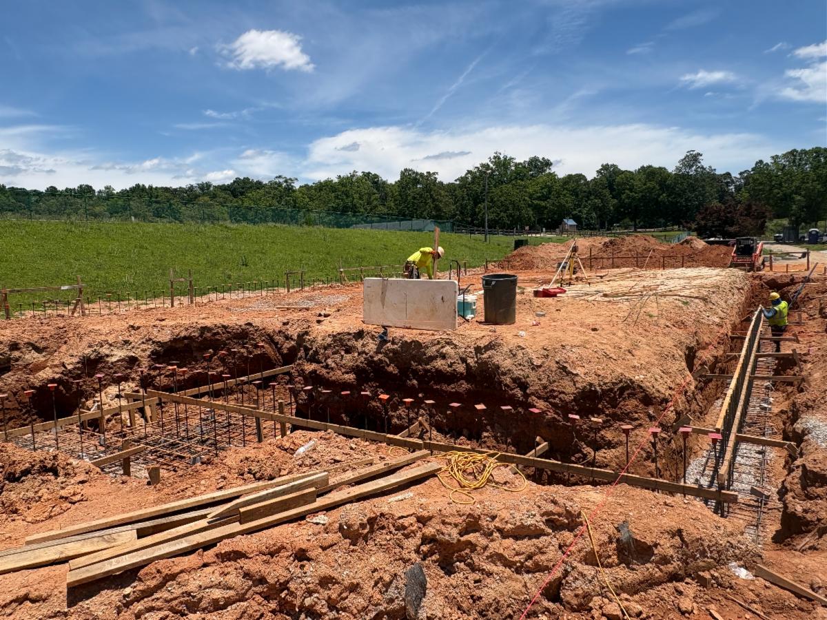 Construction continues at the Clayton County Lakeview Events Center.
