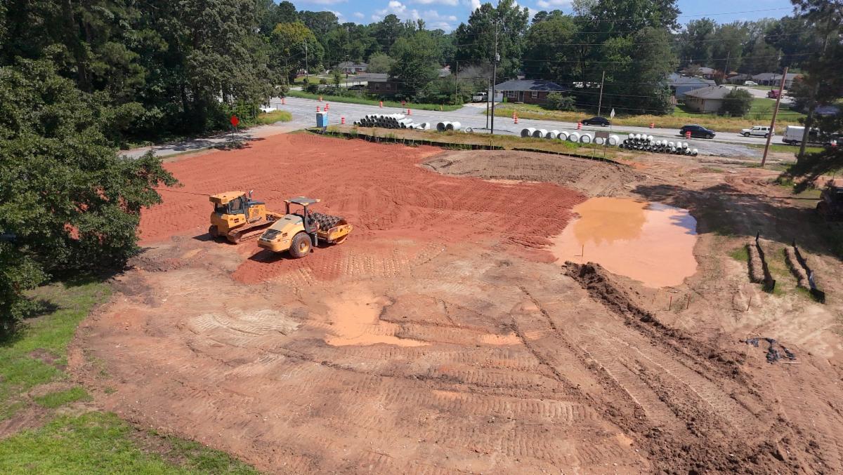 District 4 Pocket Park construction