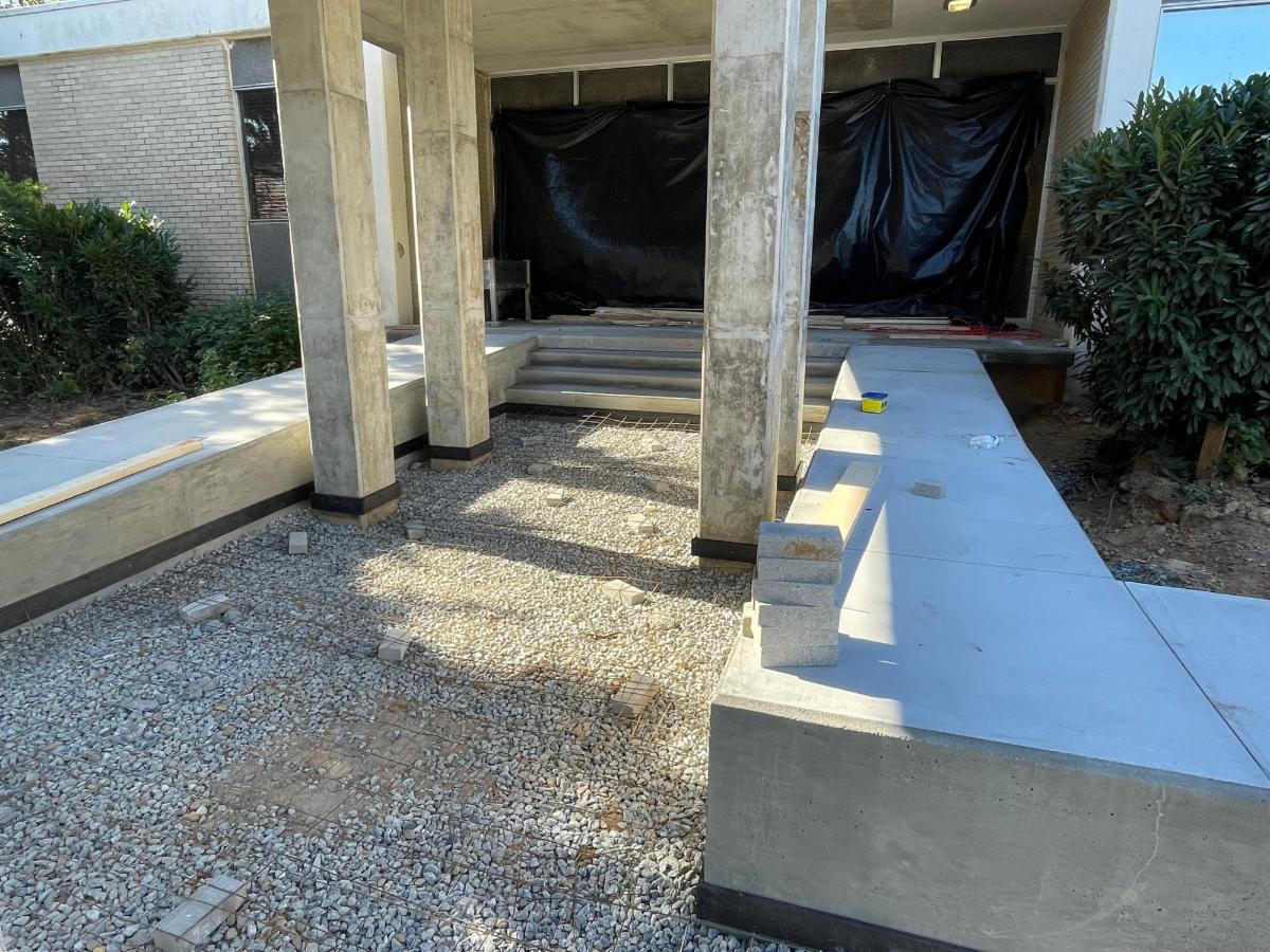 Exterior renovations at Shelnutt Senior Center.