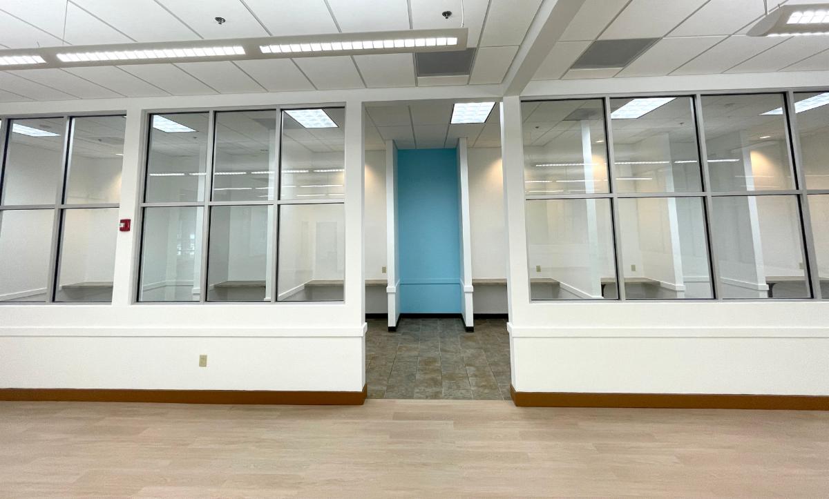 Interior renovation of the Small Business Incubator.