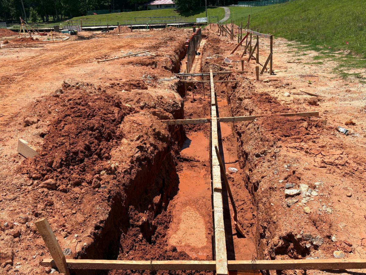 Construction continues at the Clayton County Lakeview Events Center.