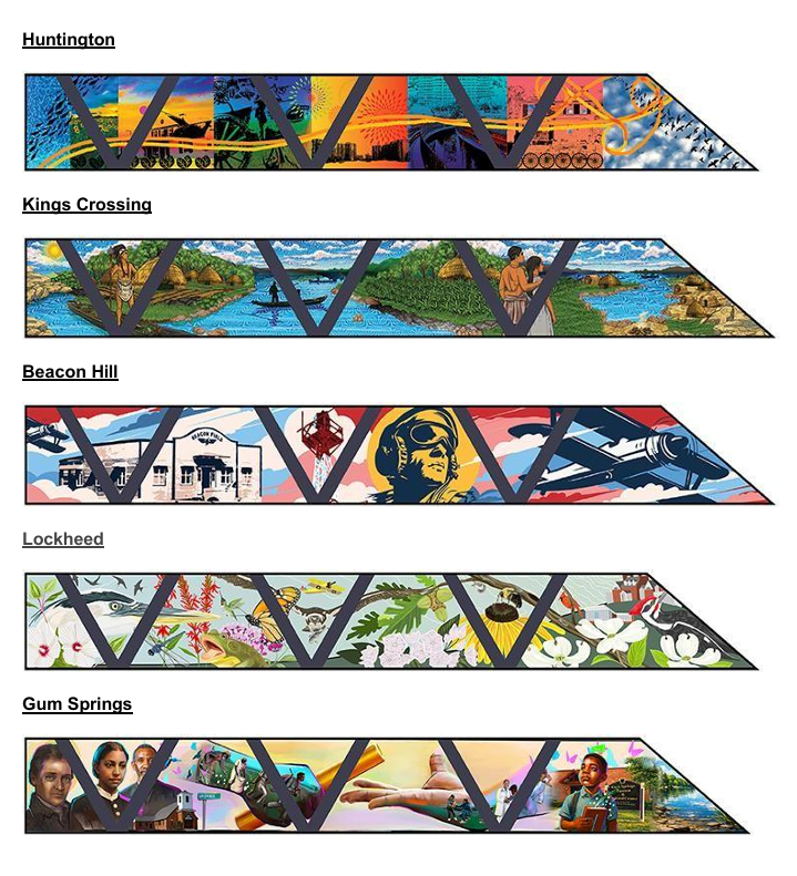 Graphic: Bus designs for Richmond Highway Bus Rapid Transit Project. 