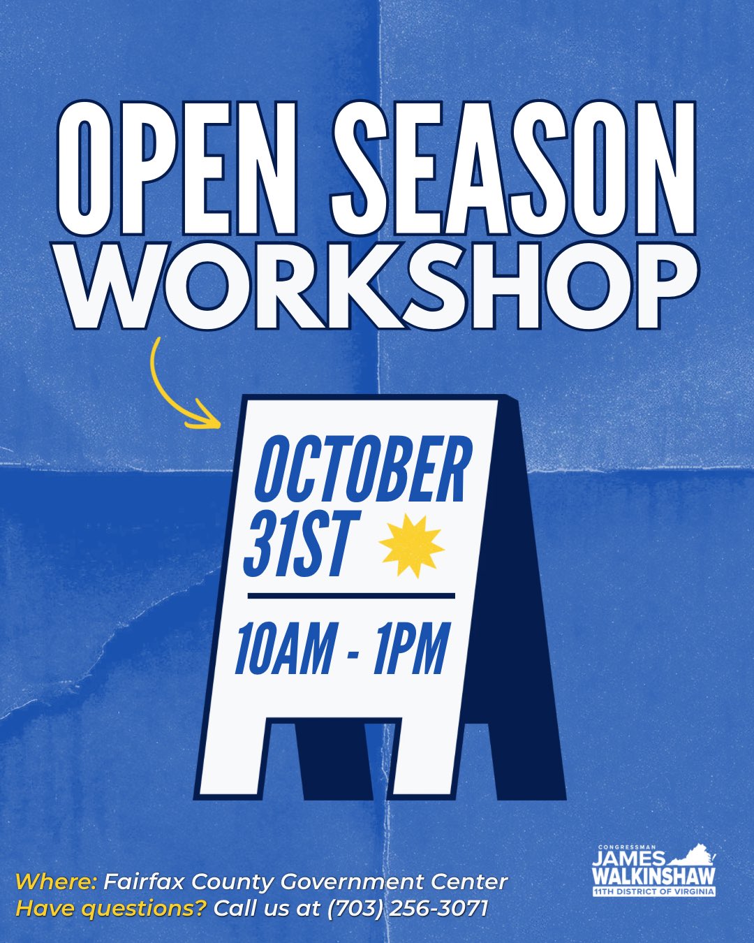 Graphic: Open workshop season.  