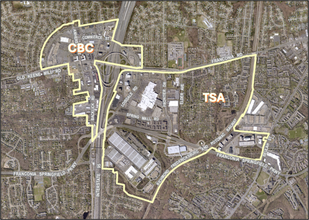 Study area of Springfield CBC and TSA.