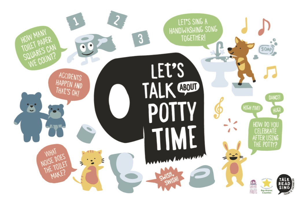 Let's Talk about POTTY TIME! Activities for you and your little one.