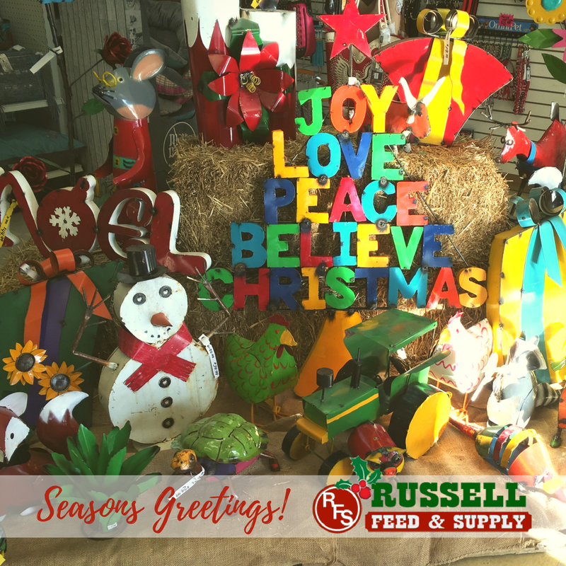 merry christmas from russell feed supply stores merry christmas from russell feed supply stores