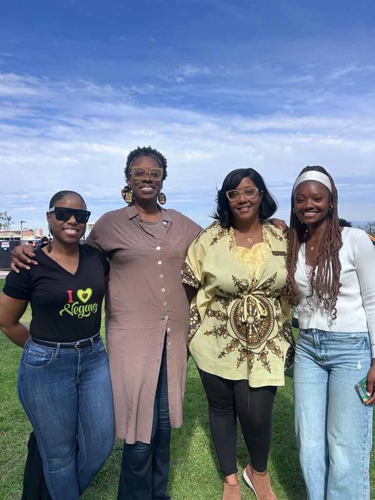 Z'nya Spears standing with Black Faculty at Martin Kuther King Celebration