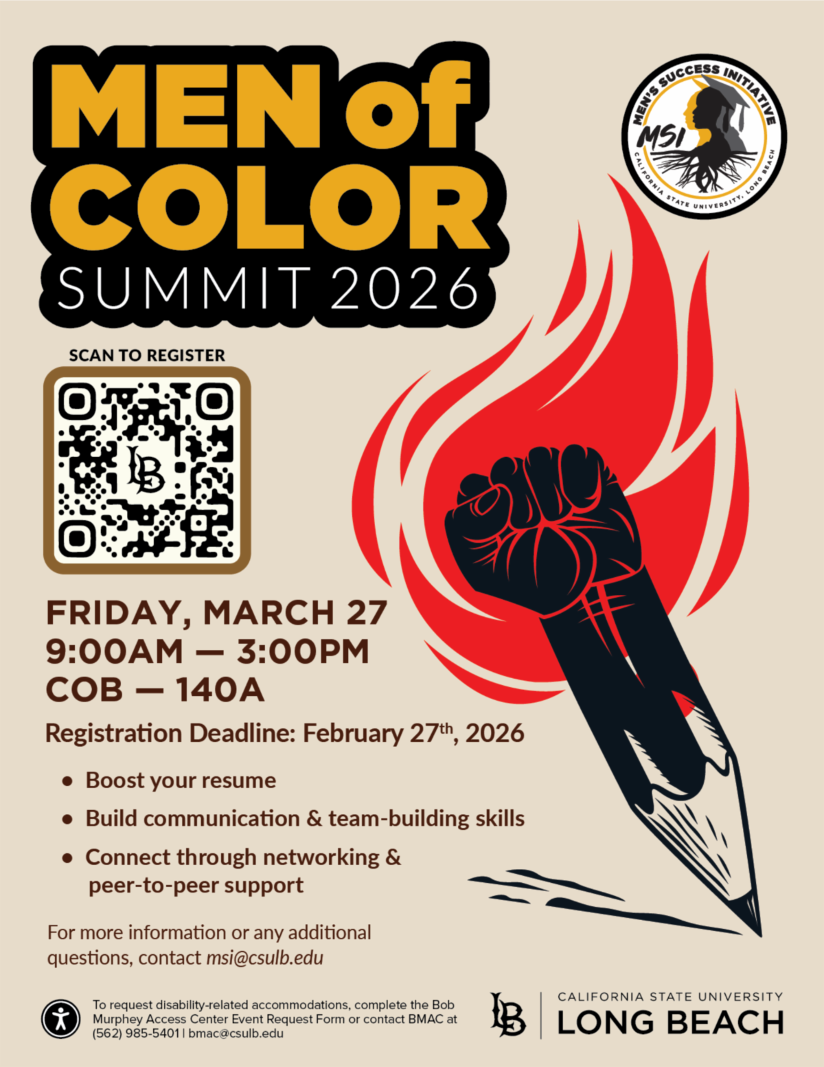 Men of color summit 2026 poster