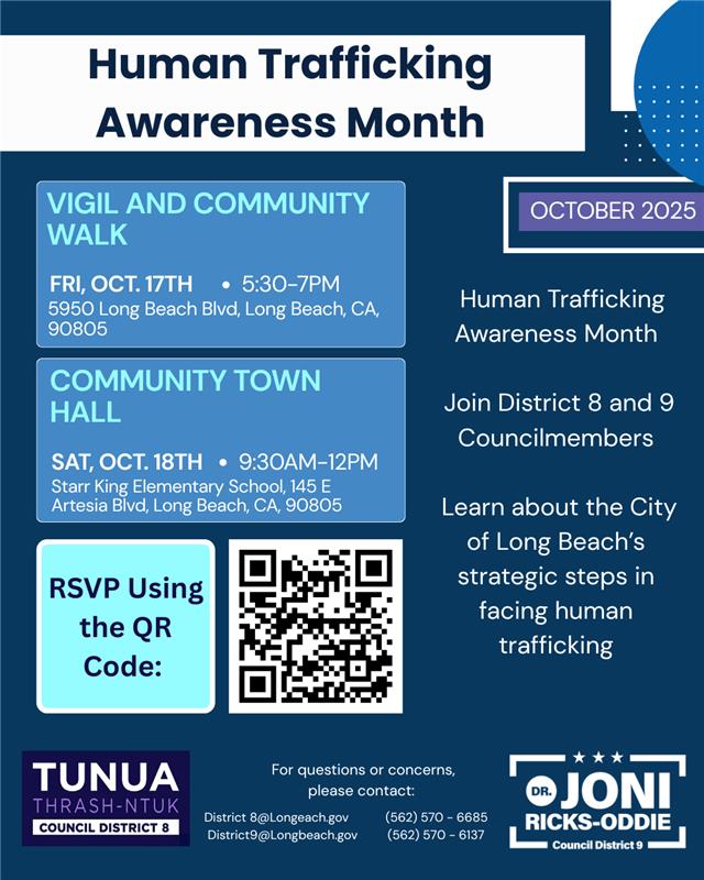 Human trafficking awareness event banner