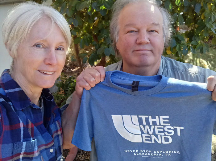 Brain Marquis with his West End shirt