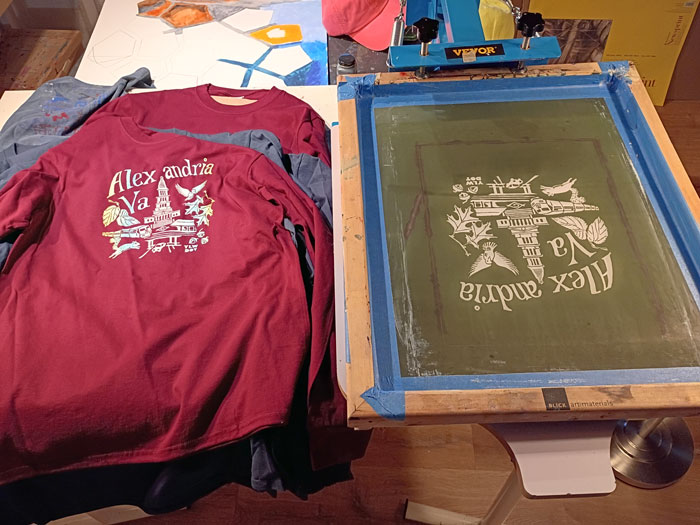 The screen that prints shirts
