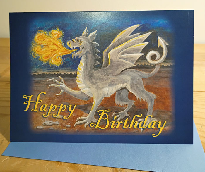 Dragon birthday card