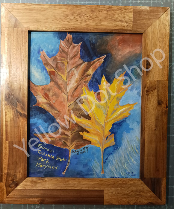 New painting, framed