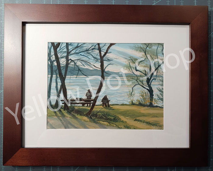 River scene framed