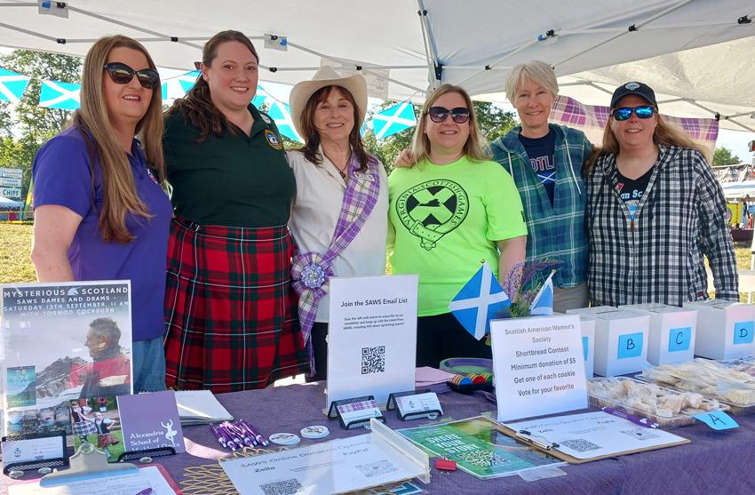 At Scottish Games with the Scottish American Women's Society