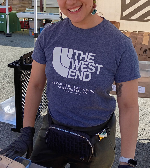West End shirt seen at another market!