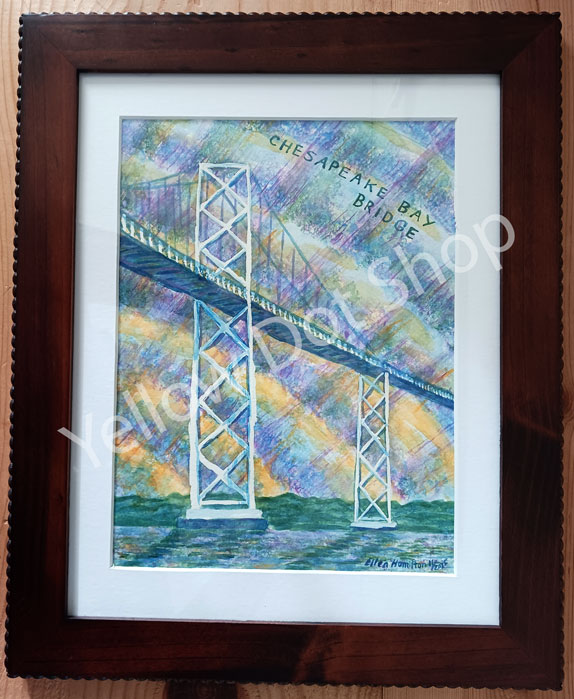 Ellen's new painting of the Chesapeake Bay Bridge