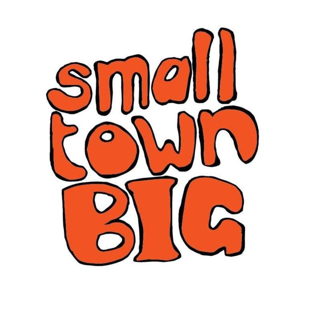 comic sans text: small town big