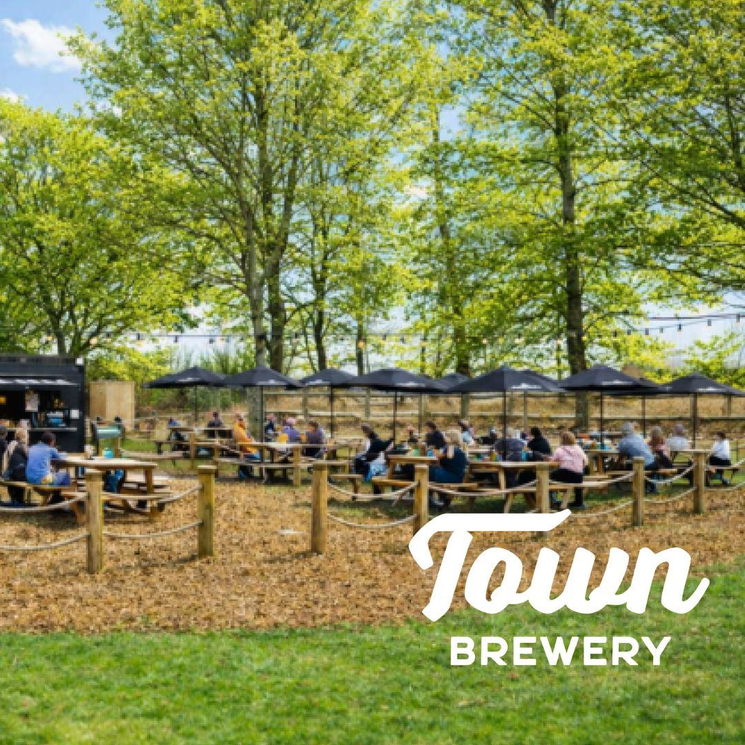 Outdoor beer garden on the beach