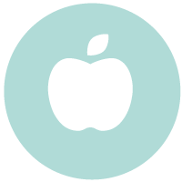icon of a white apple