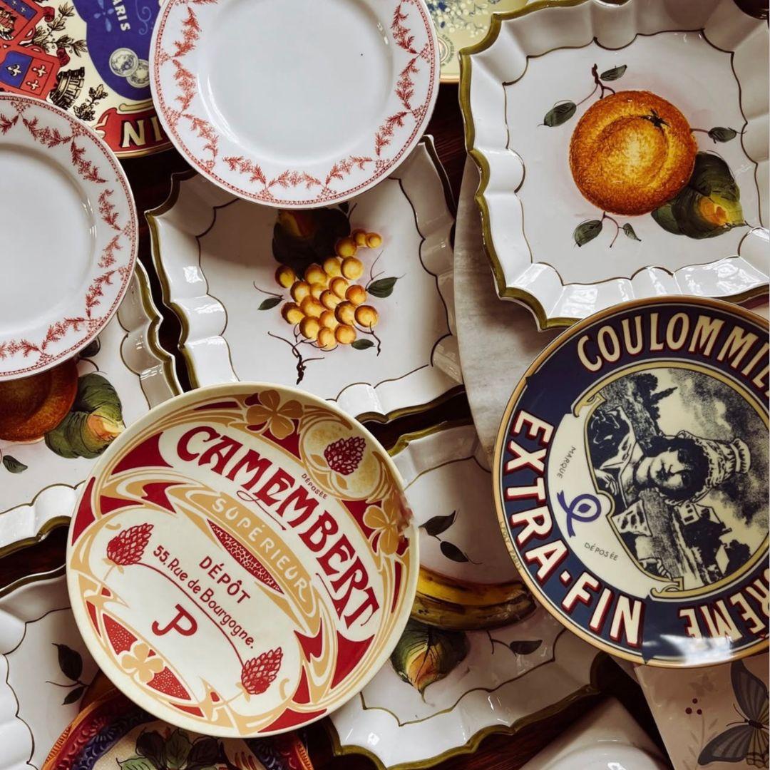 numerous antique plates