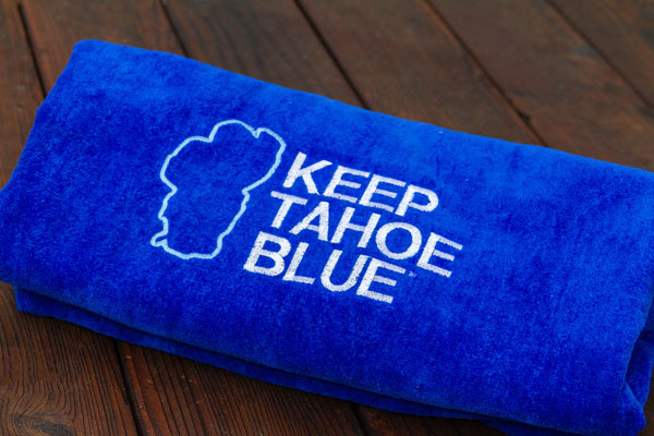 Keep Tahoe Blue Beach Towel