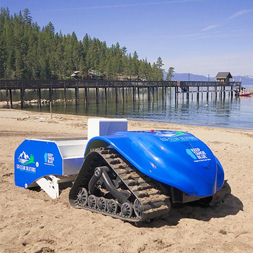 Beach cleaning robot