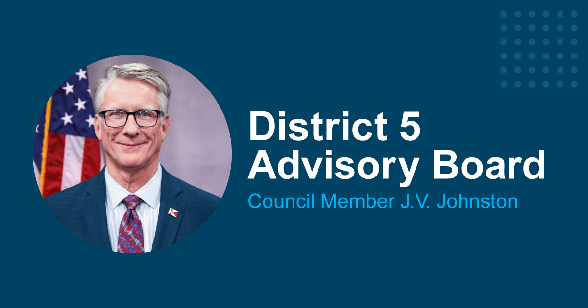 District 5 Advisory Board Meeting Facebook graphic